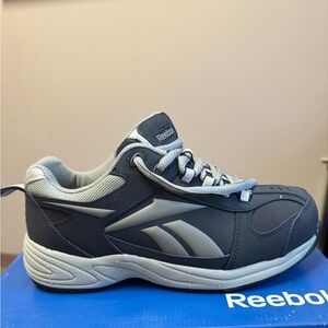 Reebok Steal Toe Work  Shoes:  Men’s size 6 1/2  or Women’s 8 1/2 grey
